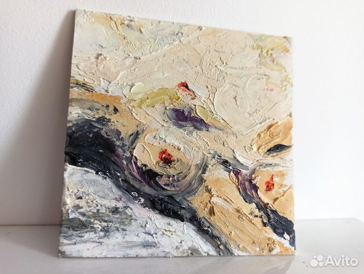 Картина Женщина с алыми губами обнажена