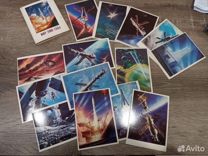 Наборы открыток СССР о космосе и космонавтах