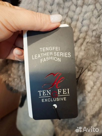 Пончо из вязаной норки