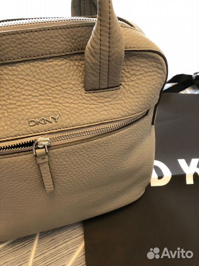 Dkny натуральная кожа рюкзак новый