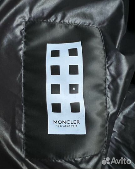 Пуховик moncler x 1017 alyx 9SM