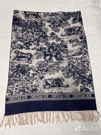 Шаль Christian Dior кашемир 65х185