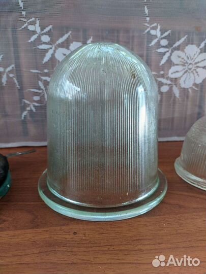 Плафоны промышленные СССР уличные стекло