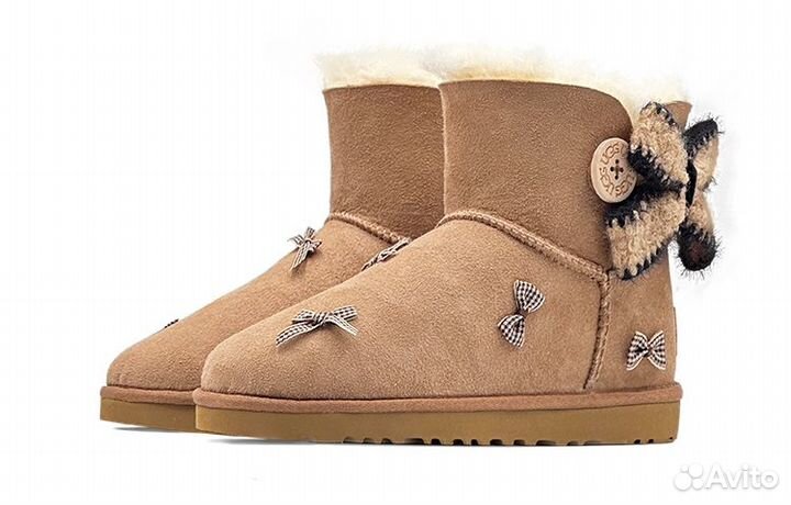 UGG Mini Bailey Bow II Snow Boots Women's Brown (38)