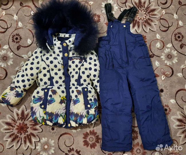 Зимний костюм для девочки 104