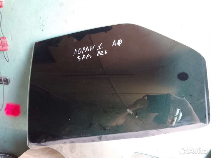 Стекло двери задние левое Renault Logan 1