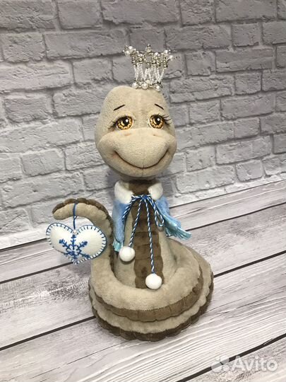 Интерьерная мягкая плюшевая игрушка Змейка