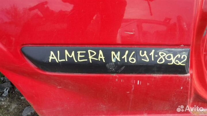 Молдинг заднего крыла правого Nissan Almera (N16)