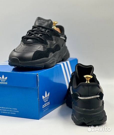 Кроссовки Adidas ozweego женские Triple black