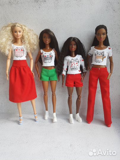 Одежда для куклы Барби пышки, петитки, высокой