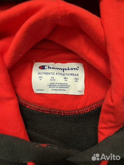 Champion худи капюшонка XL