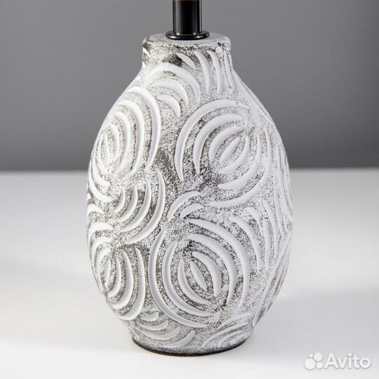 Настольная лампа 'Радия' Е14 40Вт серый 12,5х12,5х