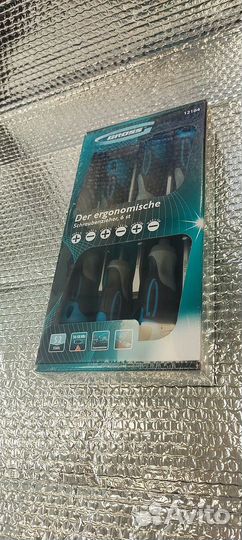 Набор отверток 6 шт, трехкомпонентная рукоятка, GR