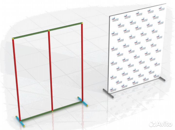 Press wall (пресс вол) из хромированных труб