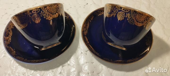 Чайные пары лфз,синий кобальт. За пару