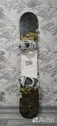 Сноуборд Billion Walter 151cm+крепления Roxy