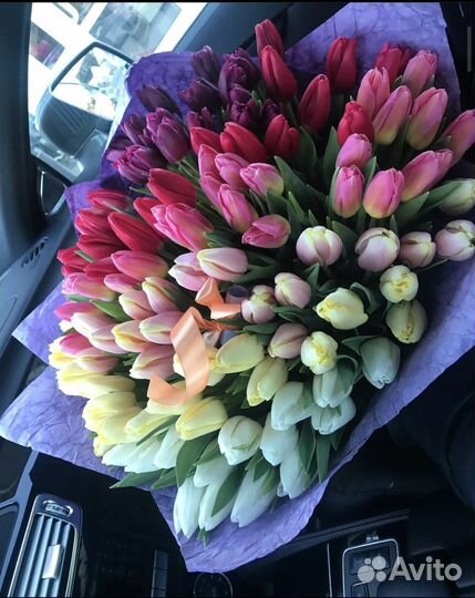 Тюльпаны букет цветов