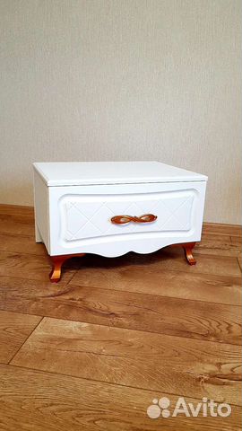 Тумба прикроватная белая бу