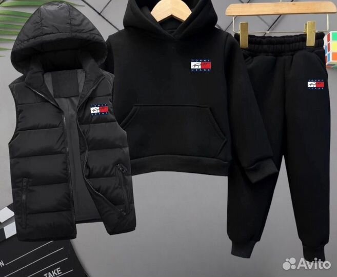 Спортивные детские тёплые костюмы 3в1
