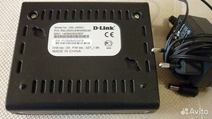 D link DSL - 2500U adsl2+ethernet router