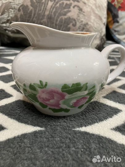 Фарфоровый сливочник СССР