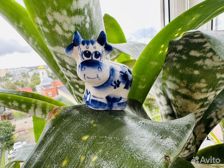 Фигурка корова кжель