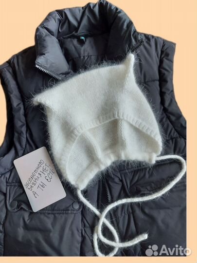 Вязаный Чепчик kitty женский 54-56р-р