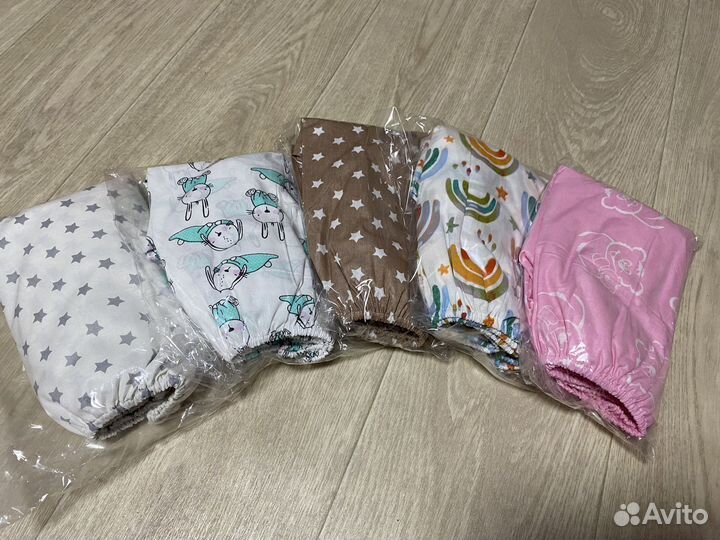 Простыни на резинке 60*120 (в ассортименте)