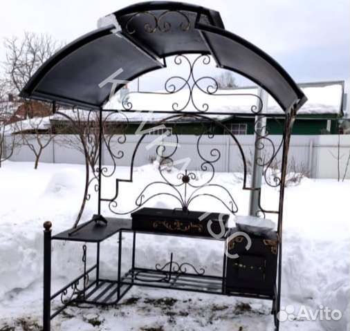 Мангал с крышей