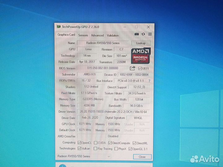 PowerColor AMD Radeon RX 550 Red Dragon LP