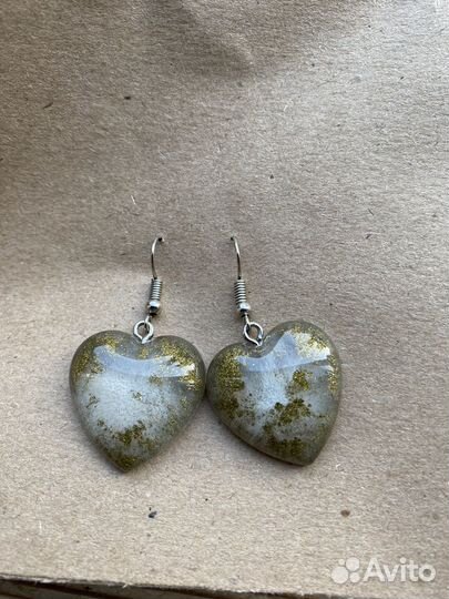 Серьги из эпоксидной смолы