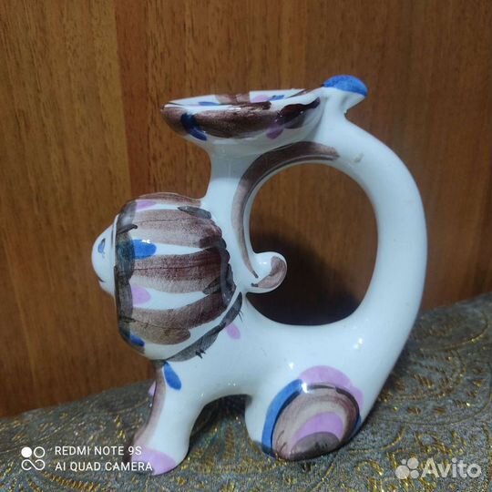 Подсвечник керамический Лев зик