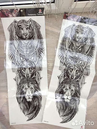 Татуировка наклейка водостойкая временная