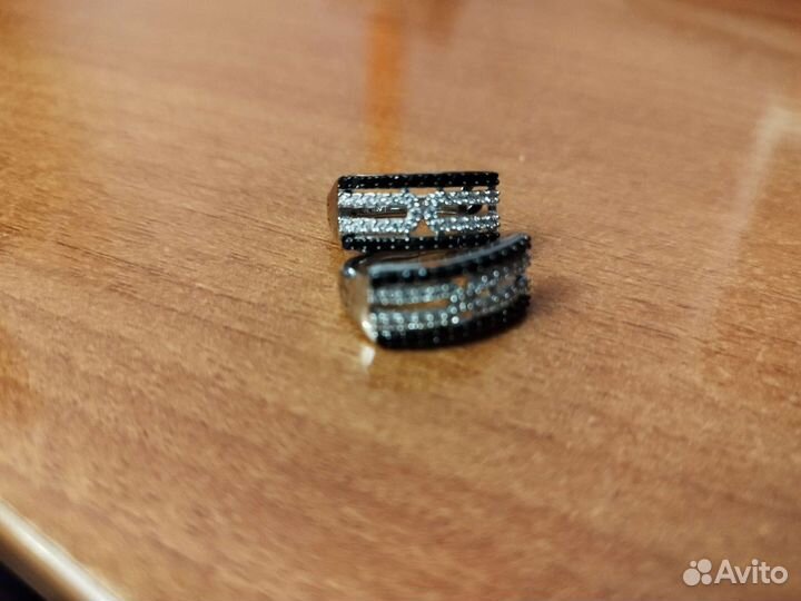 Серьги серебро Valtera