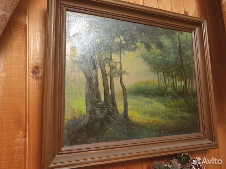 Картина маслом размер в багете 49,5 см х 60 см