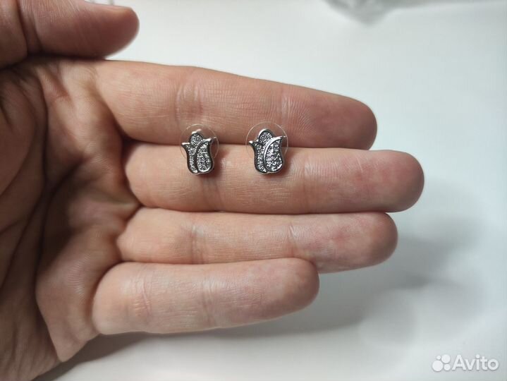 Серёжки-тюльпаны