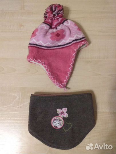 Шапка и манишка Deux par Deux