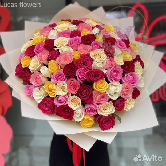 Розы. Букет цветов. 25 31 51 101