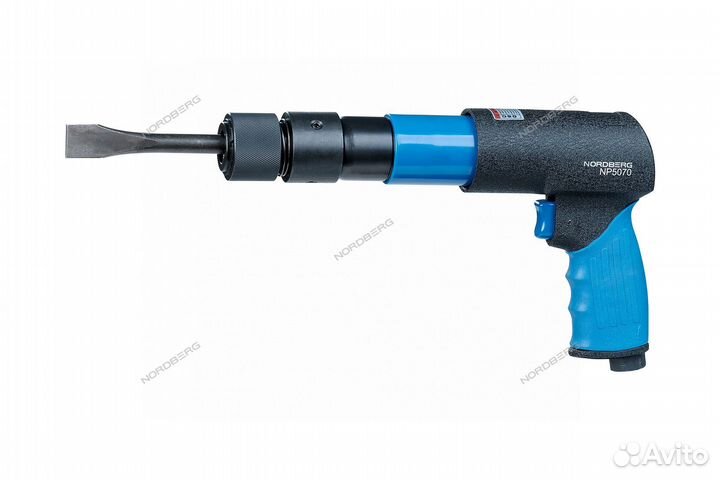 Пневмозубило 250мм в кейсе nordberg NP5070K