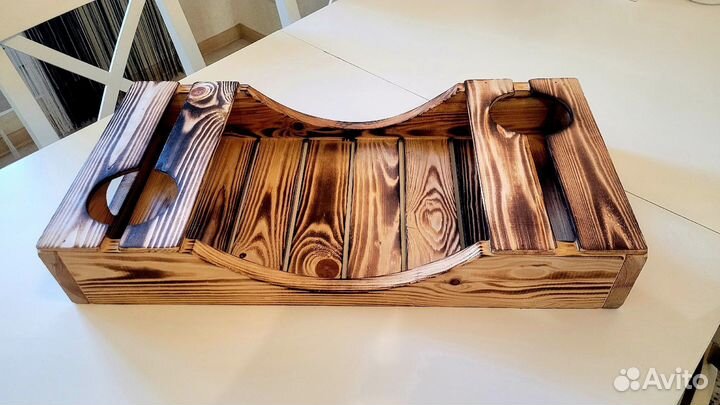 Сервировочный столик/Поднос из дерева сосны