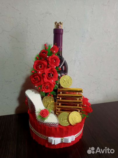 Сладкий букет из конфет