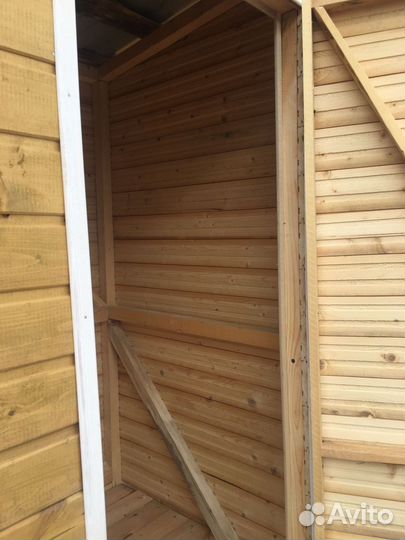 Туалет деревянный