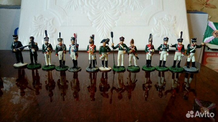 Коллекционные оловянные миниатюры солдат