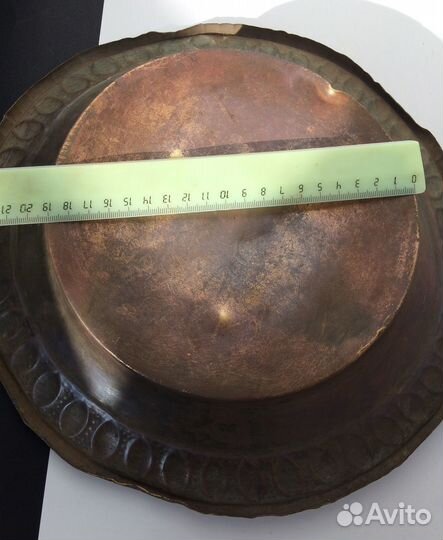 Старинный таз Латунь/бронза