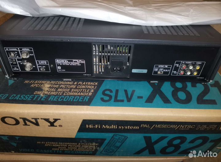 Видеомагнитофон sony slv-x821 hi-fi stereo