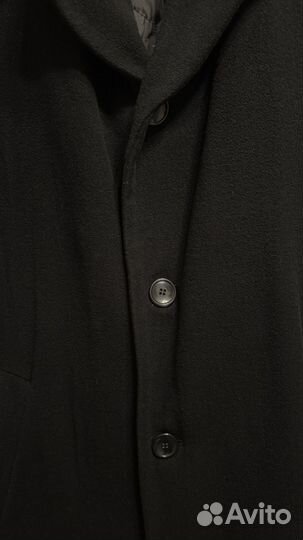 Пальто мужское черное
