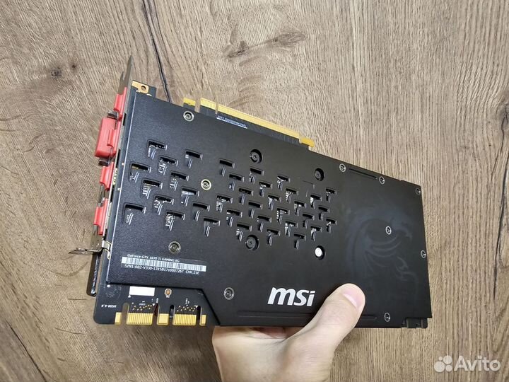Видеокарта MSI gtx 1070 ti 8gb 256Bit в отличном