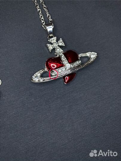 Vivienne Westwood Diamante Heart кулон