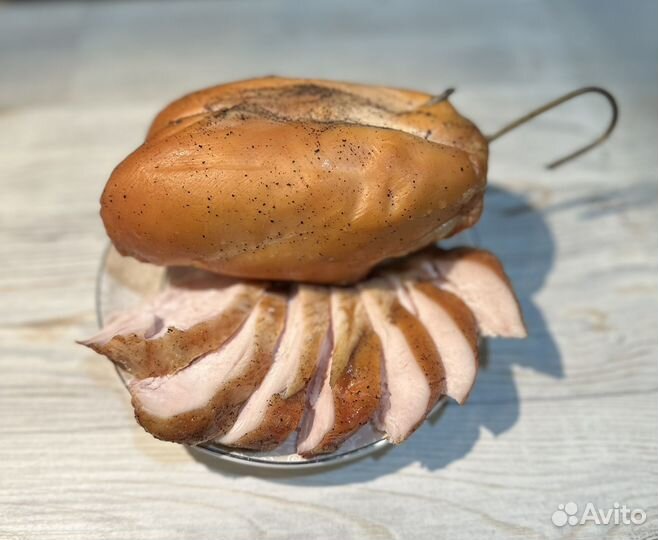 Куриные грудки домашнего копчения