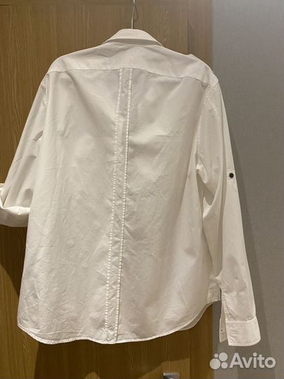 Мужская рубашка белая burberry brit